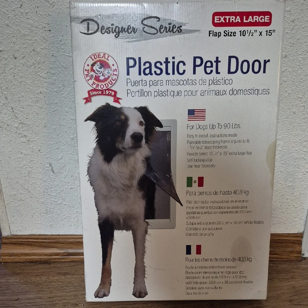 Designer Series Plastic Pet Door - White